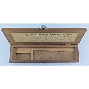 HR Watchmakers Rolex Cases Attachment No. 16-919R Made in Japan Wooden BOX ONLY